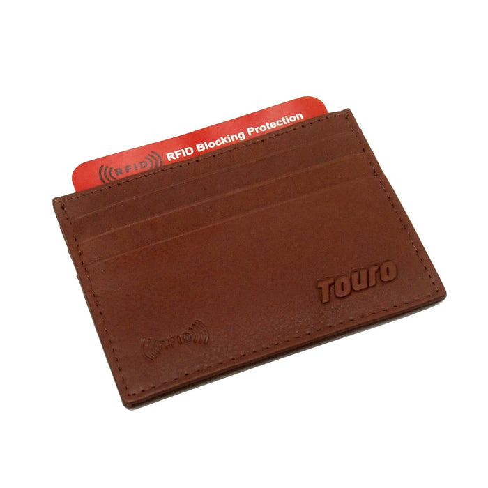Touro Signature Leather Wallets Pebble Grain Credit Case