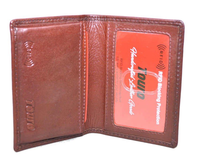 Touro Signature Leather Wallets Veg Tanned Gusset Card