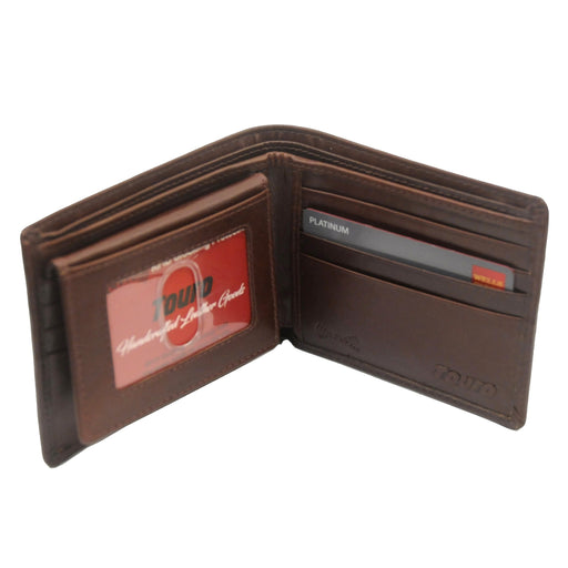 Touro Signature Leather Wallets Veg Tanned ID Flip Wallet