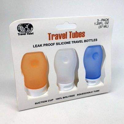 Voltage Valet - Travel Tubes - Leak Proof Silicone Travel Bottles - 3 Pack | 3 Sizes